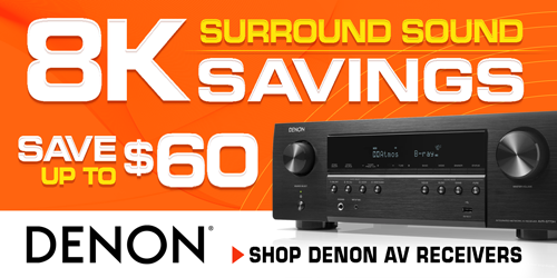 Denon 8K Surround Sound Savings...AVR-S770H 7.2 Channels | 80W/Channel...AVR-S670H 5.2 Channels | 75W/Channel...Save up to $60...Order Your Receiver, Pad Your Margin