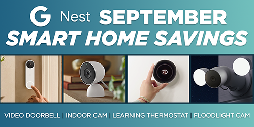 google nest, samrt home savings, video doorbell, indoor cam, learning thermostat, floodlight cam