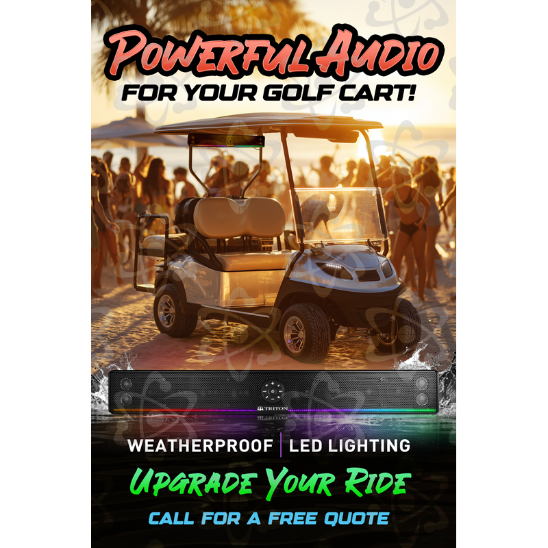 Powerful Audio Golf Cart - Triton
