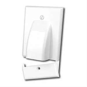 Vanco Hinged Single-Gang Bulk Cable Wall Plate (white)