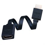 Vanco 6" M / F Super Flex Flat HDMI Cable