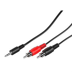 ZUUM 6' 3.5mm Male  /  2 RCA Male Cable