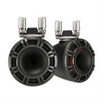 KICKER  9" 4-ohm Horn- Loaded Tower System, Pair (charcoal)