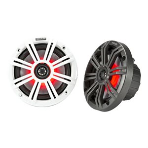 KICKER KM654L 6.5" 4-ohm Marine Coaxial Speakers with 3 / 4" T