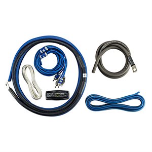 KICKER K-SERIES 4AWG AMP KIT W /  2CH INTERCONNECTS; RoHS COMP