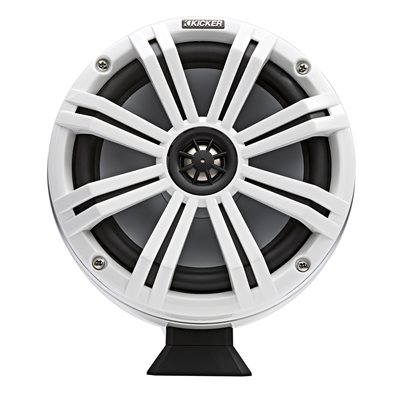 KICKER KMFC8 8" Coaxial 4-ohm Loaded Marine Flat Surface Mou