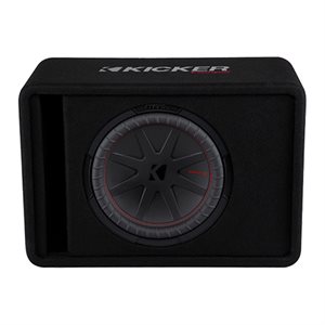 KICKER VCWR122 12” Loaded Enclosure w /  CompR 2-ohm 500W Subwoofer