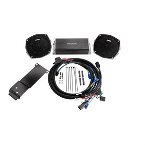 KICKER 5.75" Speakers & 4-Channel Amplifier Kit for 1998 - 2013 Harley Davidson Road Glide