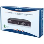 Intellinet 8 Port Gigabit Ethernet POE+ Web-Managed Switch with 2 SFP Ports