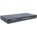 Intellinet 16 Port Gigabit Ethernet POE+ Web-Managed Switch with 2 SFP Ports