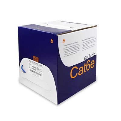 Wavenet Cat 6E PVC SC 600MHZ 1,000' BOX(blue)