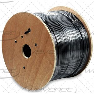 Wavenet Cat 6E Direct Burial w / PE Jacket 600MHZ 1,000' REEL(b