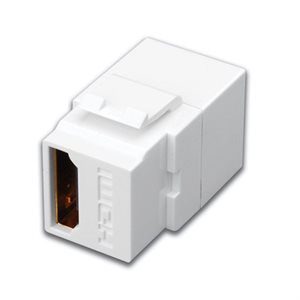 Vanco HDMI F to HDMI F Keystone Insert, White (retail packag