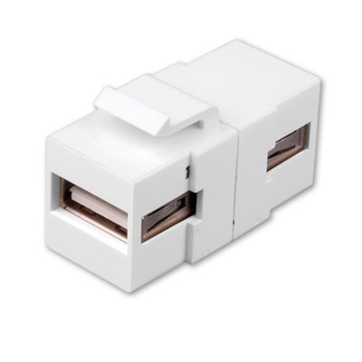 Vanco USB Keystone Insert- USB A to USB