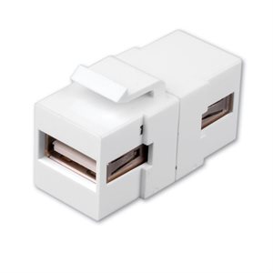 Vanco USB Keystone Insert- USB A to USB