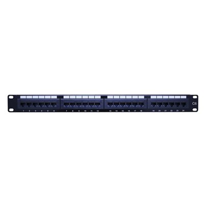 Vanco Category 6 Patch Panels- Type: 24 Port & Rack Space