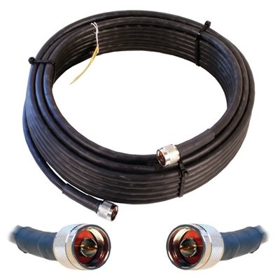 weBoost 60' Ultra Low-Loss N-Male / N-Male Coax Cable (black)