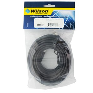 WilsonPro 30' Extension Cable RG58U Low Loss Foam Coax (SMA M – SMA F)