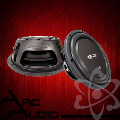 ARC Audio A-Series Flat 10" Subwoofer, Dual 2-Ohm, 500W Peak, 250W RMS