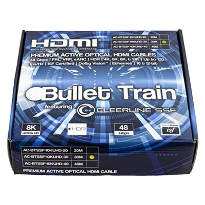 Bullet Train Active Optical HDMI Cable 10K 48Gbps 30M