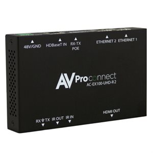 AvPro Edge 100 Meter HDMI Receiver via HDBaseT w /  Bi-Directi