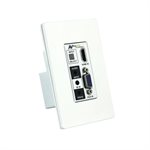 AVPro Edge HDBaseT Wall Plate Transmitter Single Gang Dual I