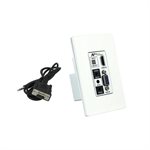 AVPro Edge HDBaseT Wall Plate Transmitter Single Gang Dual I