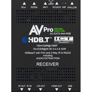 AVPro Edge HDBaseT Receiver Only - ICT 18G, 70m 4K (100m HD) Slim