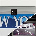 Audiovox Mini License Plate Mount Camera with Dynamic Parking Lines