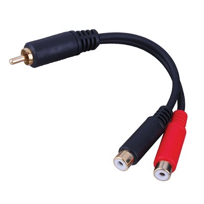 Vanco RCA Y ADAPTER 1M to 2F