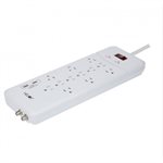 Metra Helios 12 Outlet Surge Protector w /  2 USB Ports