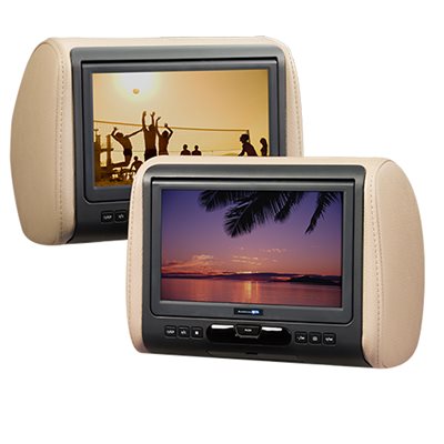 Audiovox 9" Universal Headrest HD Video Monitor w / DVD,HDMI (single)