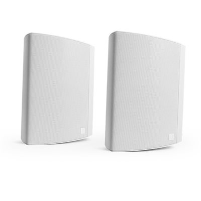 Def Tech All Weather Indoor / Outdoor Speaker w /  Bracket pair (white)