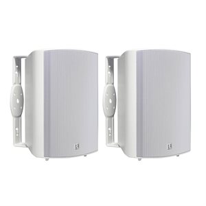 Russound 6.5" 70V Surface Mount Indoor / Outdoor Speakers (white, pair)