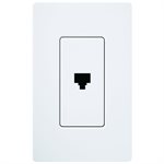 Lutron Claro Telephone Jack (white)