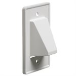 Arlington 1-Gang Reversible Cable Wall Plate (white)