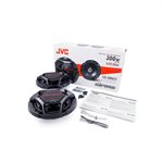 JVC 6.5" DR Series 2-Way Coaxial 4-Ohm 300W Carbon Mica Cone Speakers (pair)