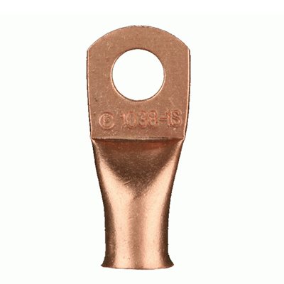 Install Bay 1 / 0 Ga 5 / 16"Copper Uninsulated Ring Term 5pk