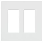 Lutron 2-Gang Wall Plate (white)