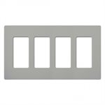 Lutron Claro Wall Plate 4 GNG(Gray)