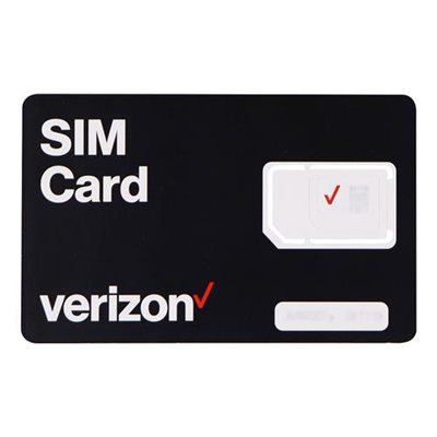 GOTW3 Verizon SIM Card, 200 GB Plan (black)