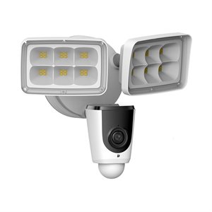 IC Realtime Outdoor Floodlight Camera Fixed 2.8mm Lens, 33ft Distance Night Vision
