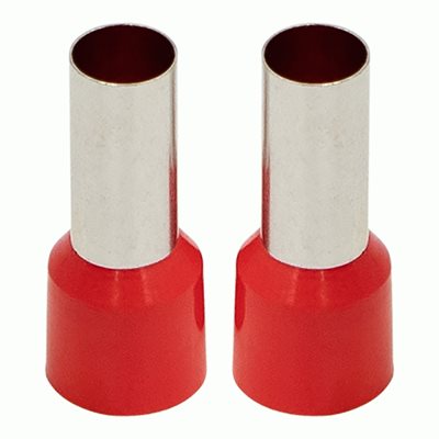 Install Bay Ferrules - Red 4GA 50 / Bag