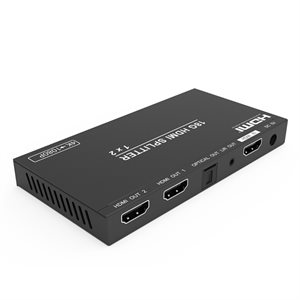 Zuum HDMI Splitter 1 In 2 Out - 4K up to 18Gbps with Down Scaler