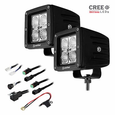 Heise 3"x3" 4-LED Cube Light Kit (2 pk)