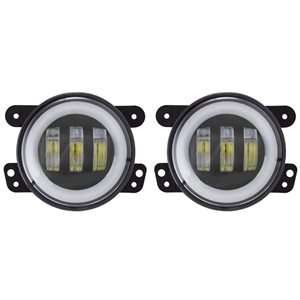 Heise Fog Lights with RGB Halo - 4 Inch, 3 LED