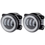 Heise Fog Lights with RGB Halo - 4 Inch, 3 LED