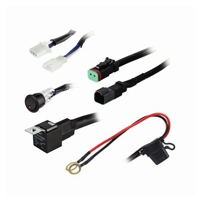 Heise Under 120W 1-Lamp LED Wiring Harnes and Switch Kit