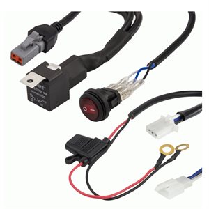 Heise Under 320W 1-Lamp LED Wiring Harnes and Switch Kit