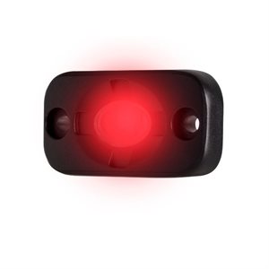 Heise 1.5" x 3" Auxillary Lighting Pod (red)